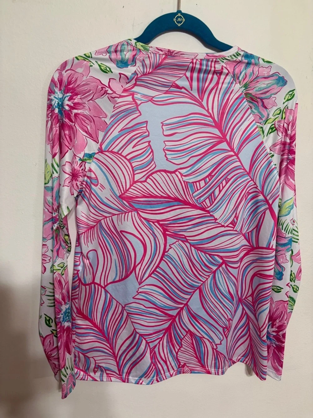 Long Sleeve One-Piece Swimsuit in Pink Floral
